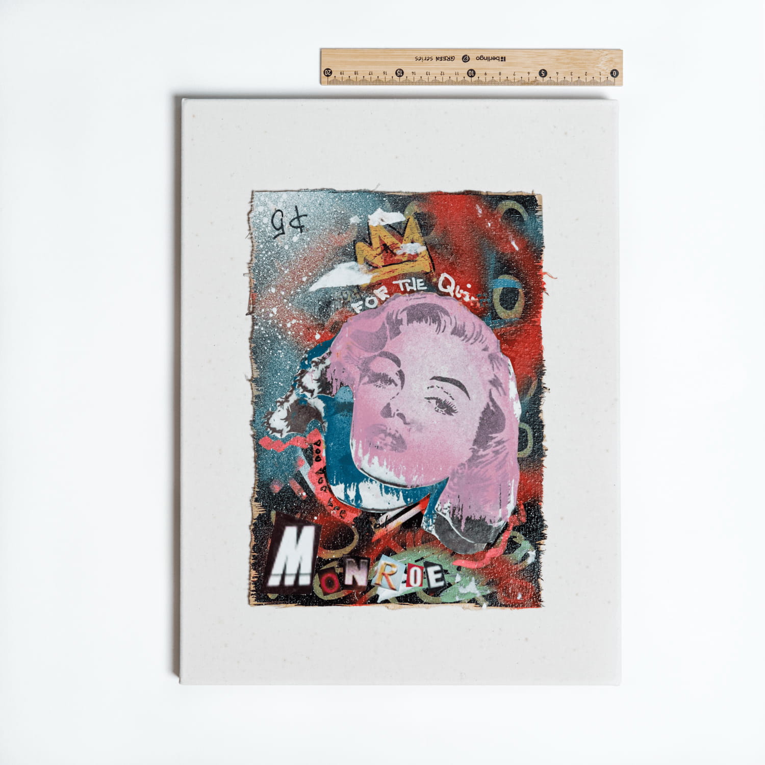 Queen Monroe street art painting by LUCK, view 2