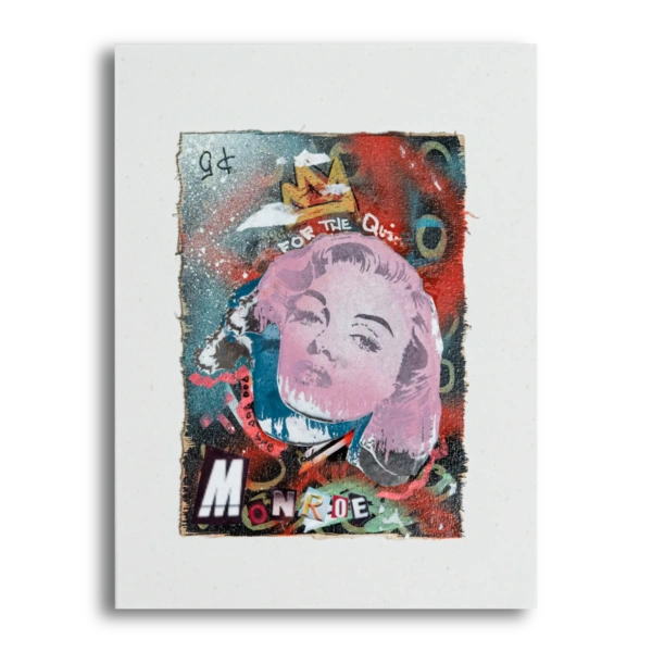 Queen Monroe street art painting by LUCK