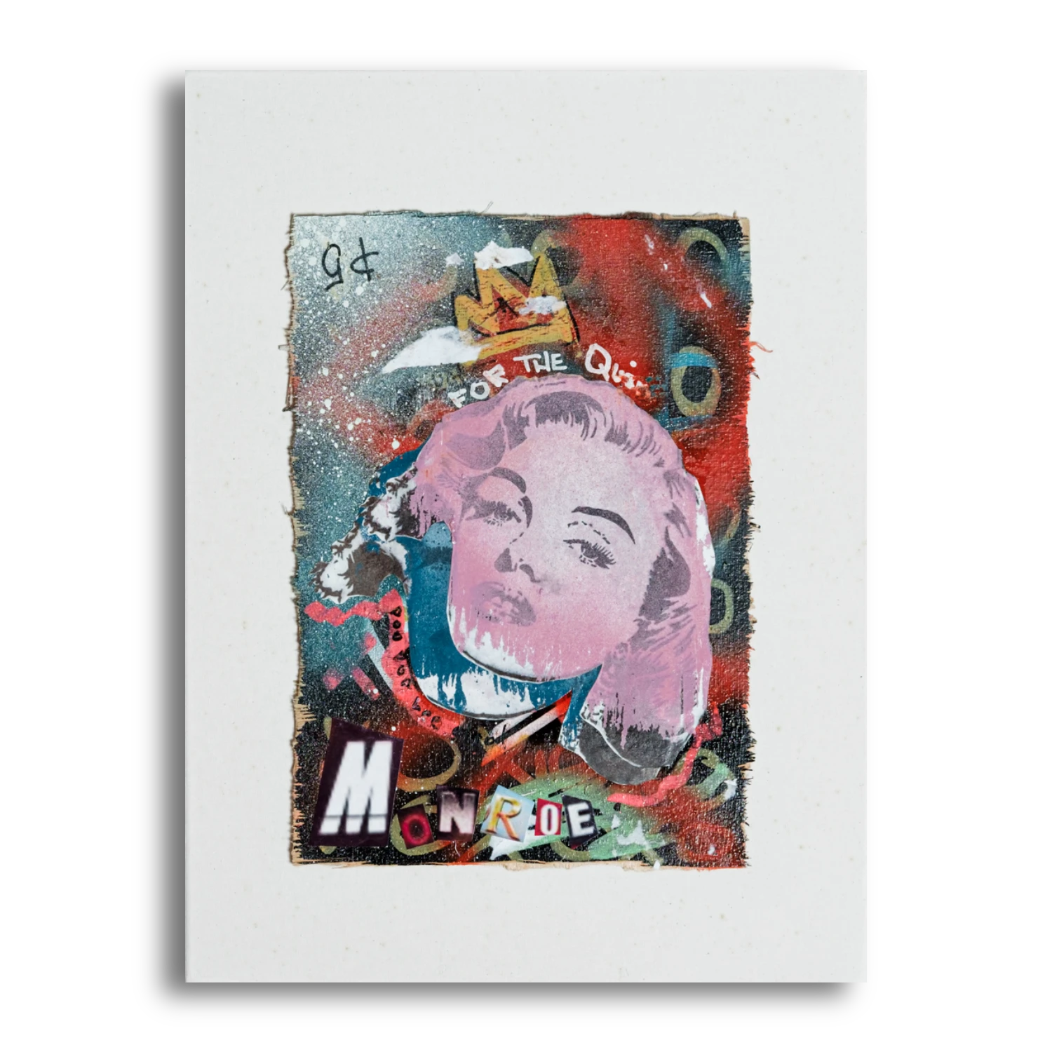 Queen Monroe street art painting by LUCK, view 1
