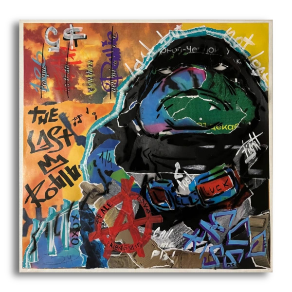 The Street Ronin street art painting by LUCK