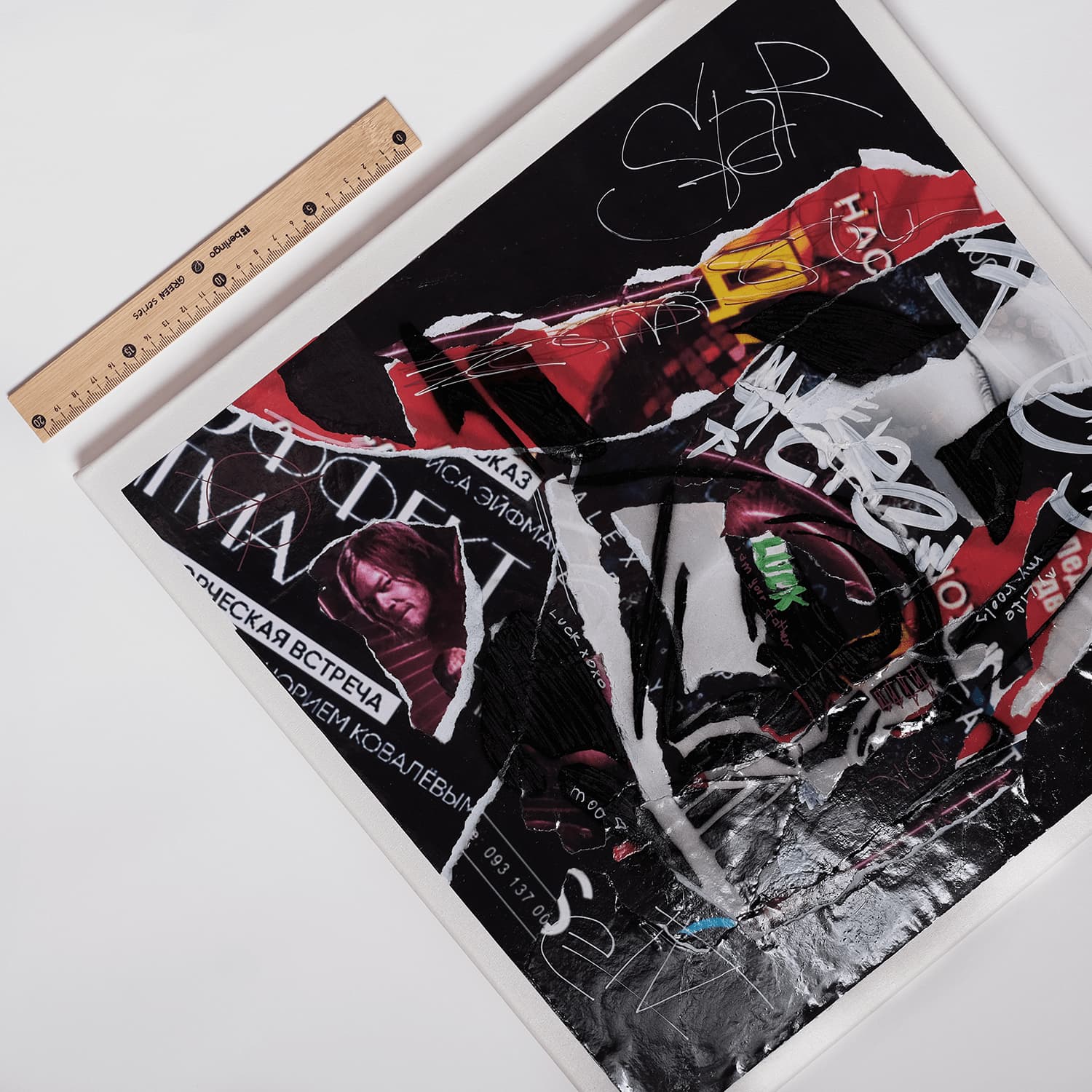 Street Vader street art painting by LUCK, view 6