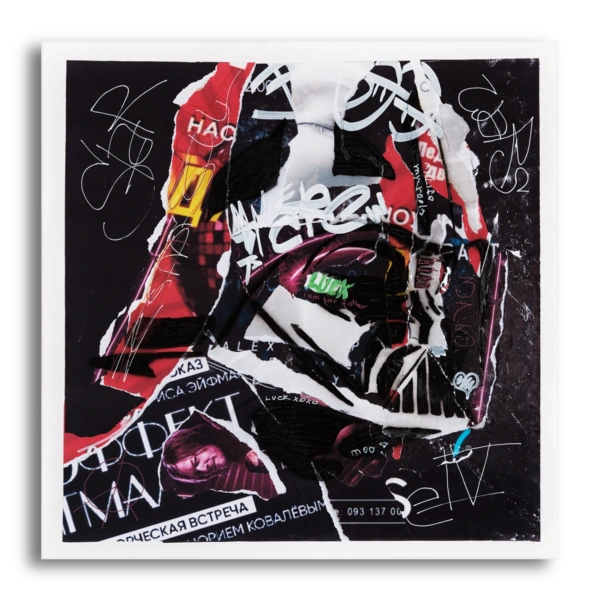 Street Vader street art painting by LUCK