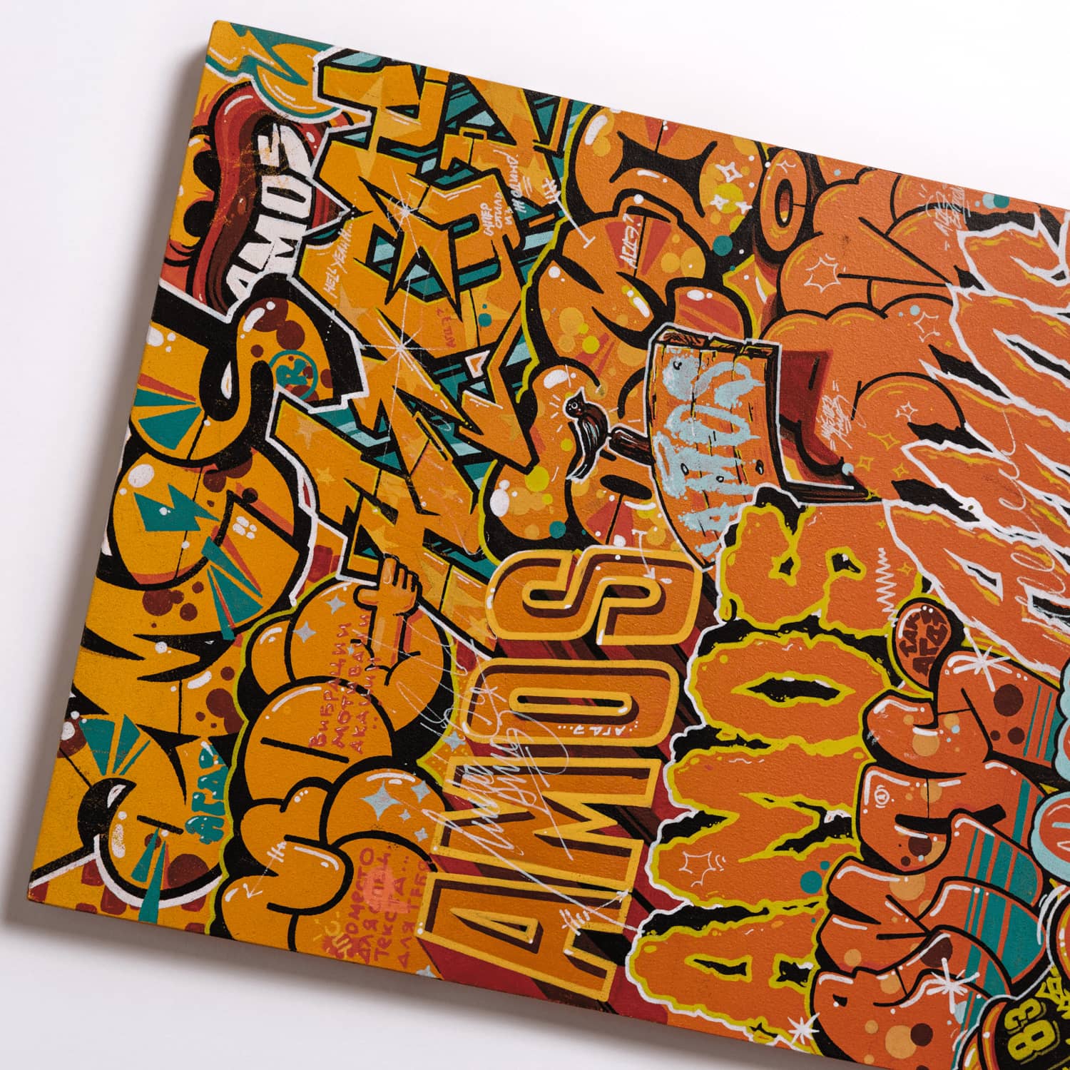 Acacia trees street art painting by Mstr.Amos, view 4