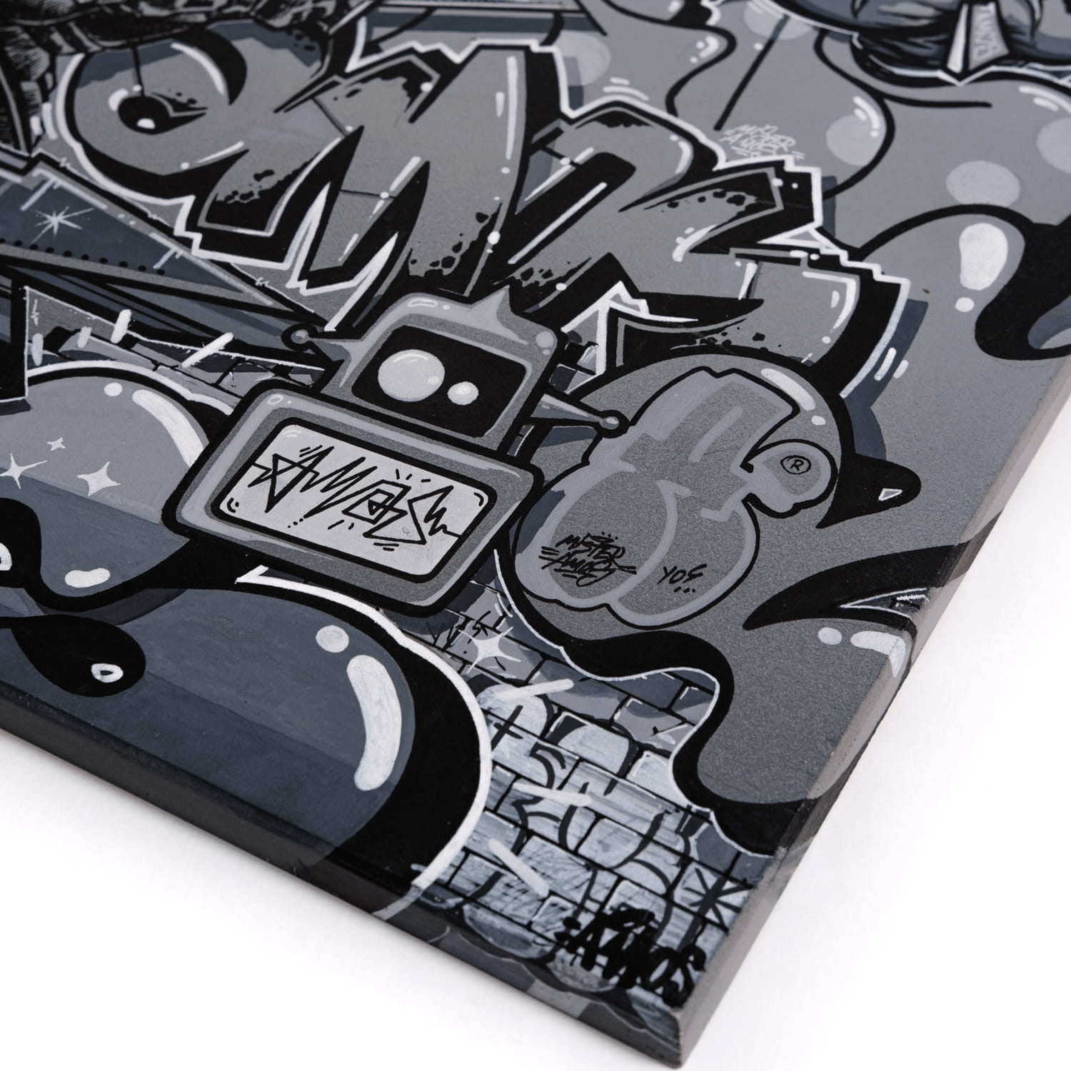 Censore street art painting by Mstr.Amos, view 3