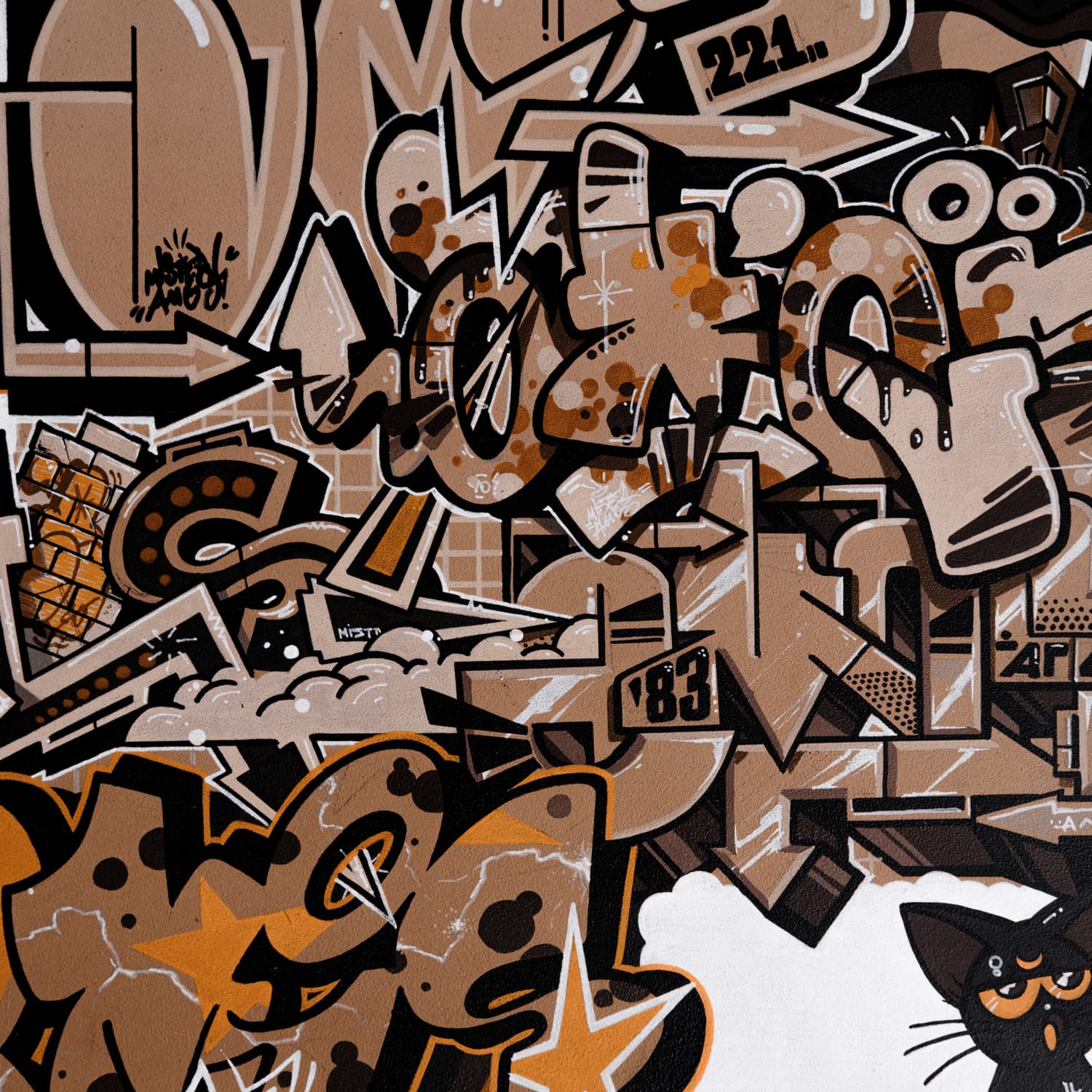 Coffee with Milk street art painting by Mstr.Amos, view 6