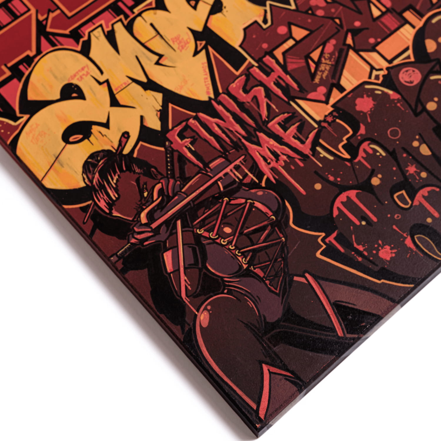 The Gaza strip street art painting by Mstr.Amos, view 2