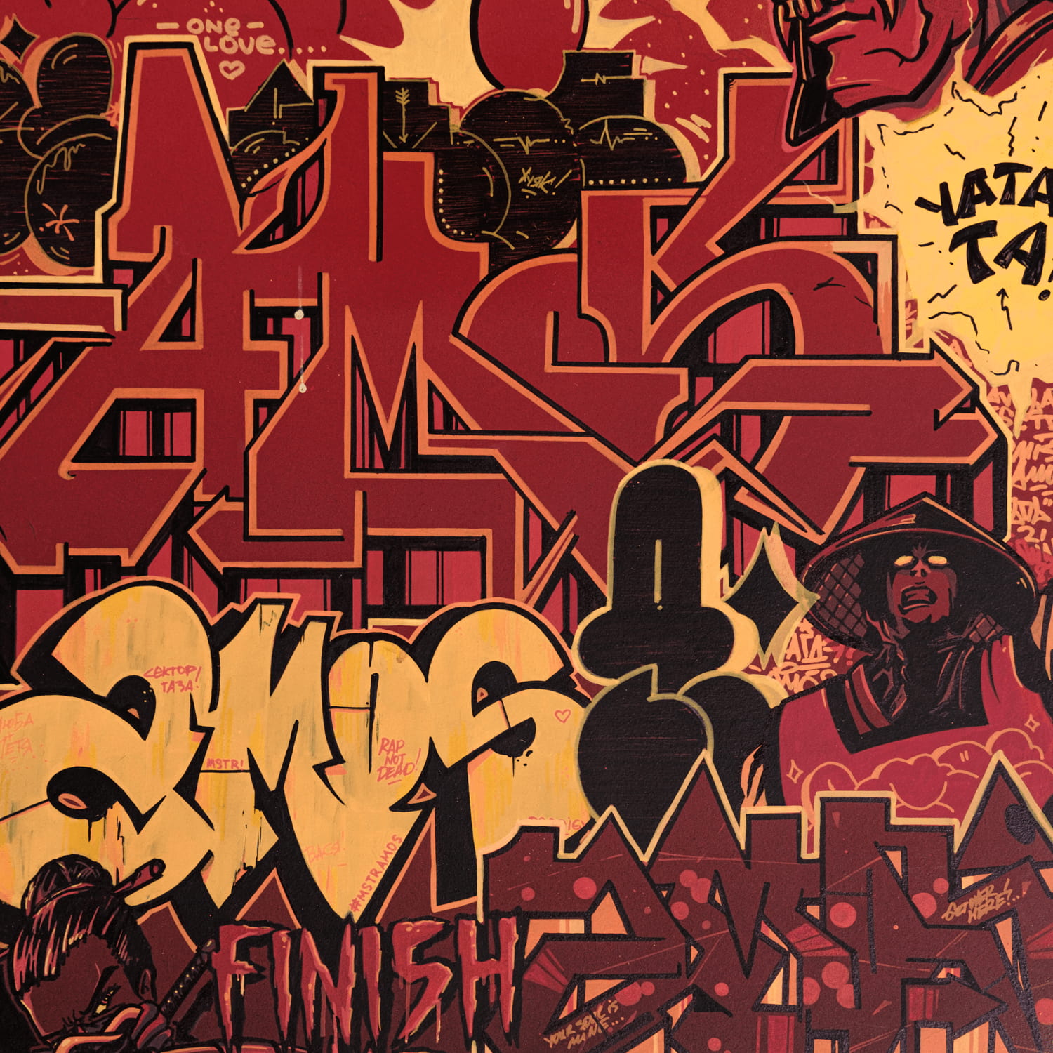 The Gaza strip street art painting by Mstr.Amos, view 6