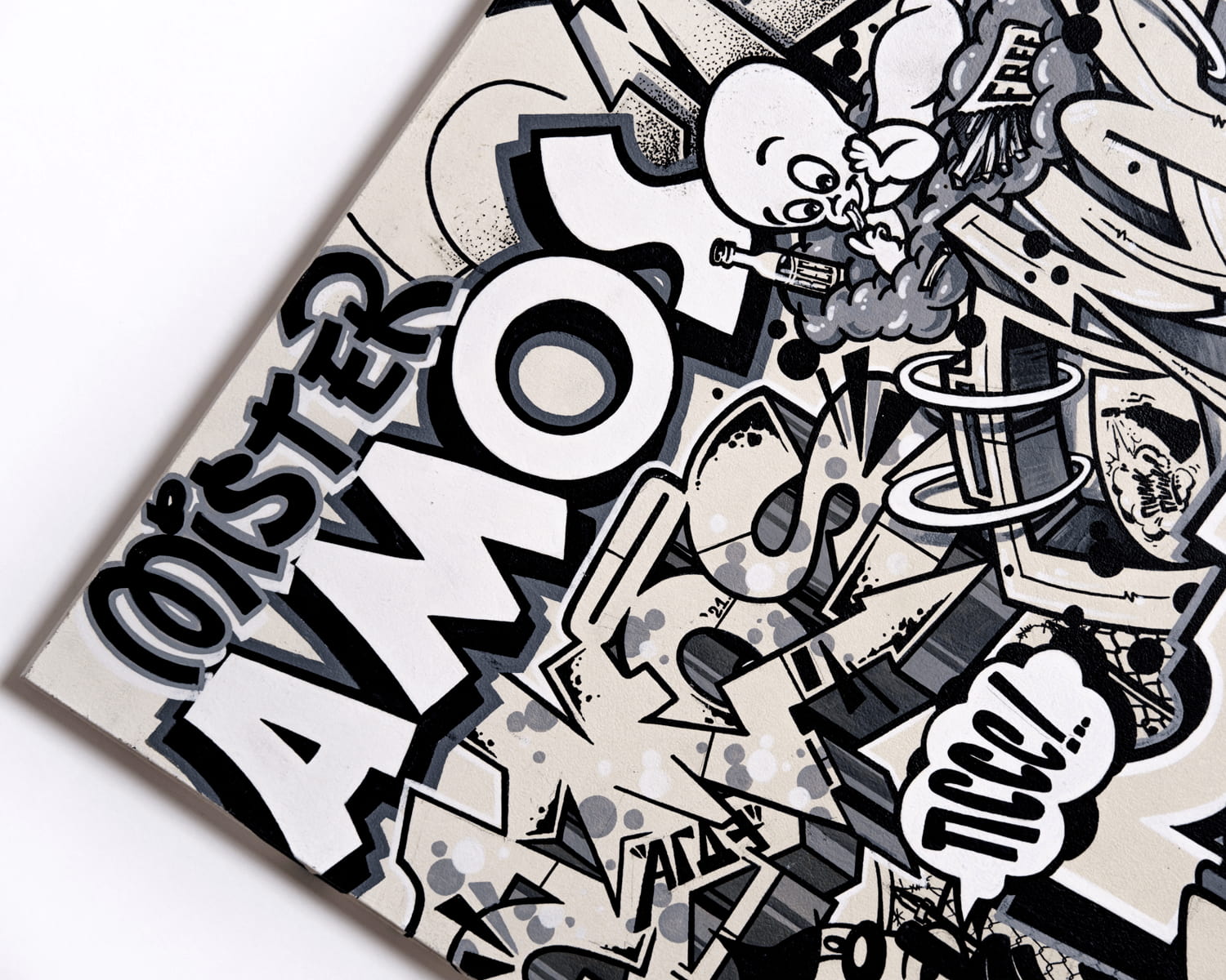 Mr. Soup street art painting by Mstr.Amos, view 2