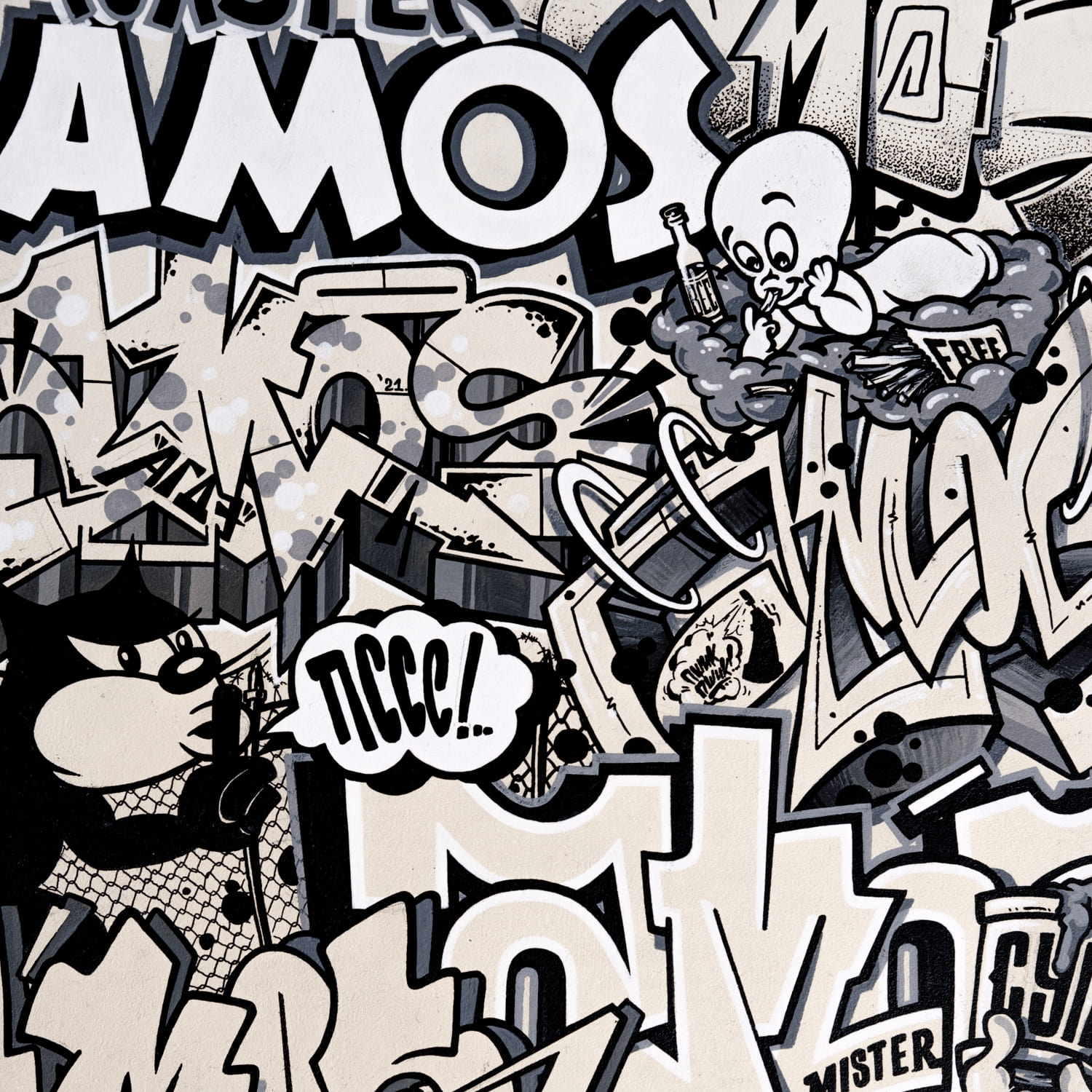 Mr. Soup street art painting by Mstr.Amos, view 6