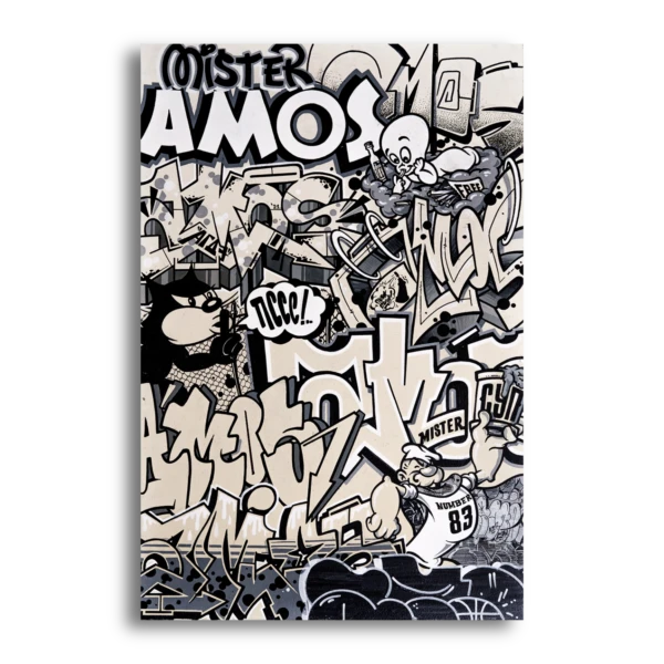 Mr. Soup street art painting by Mstr.Amos