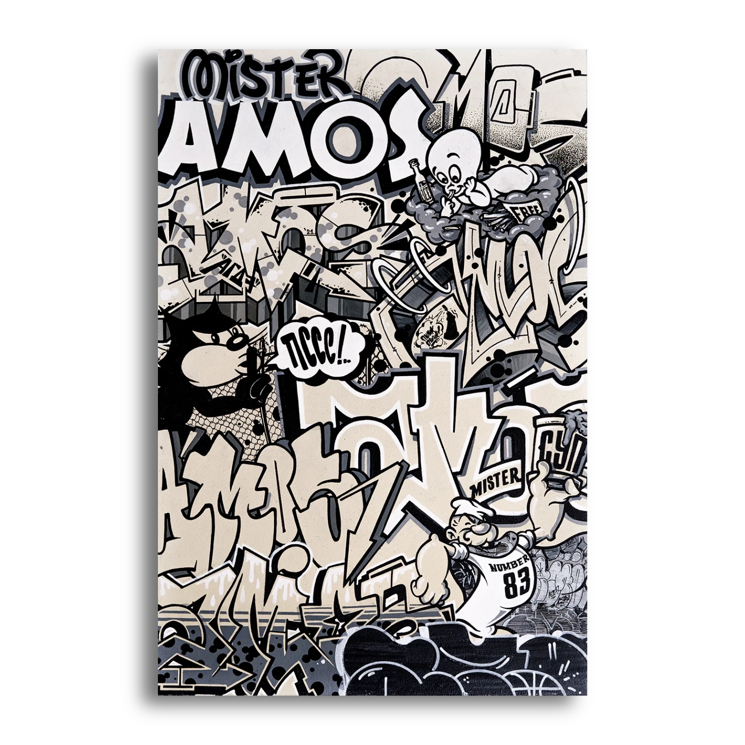 Mr. Soup street art painting by Mstr.Amos, view 1