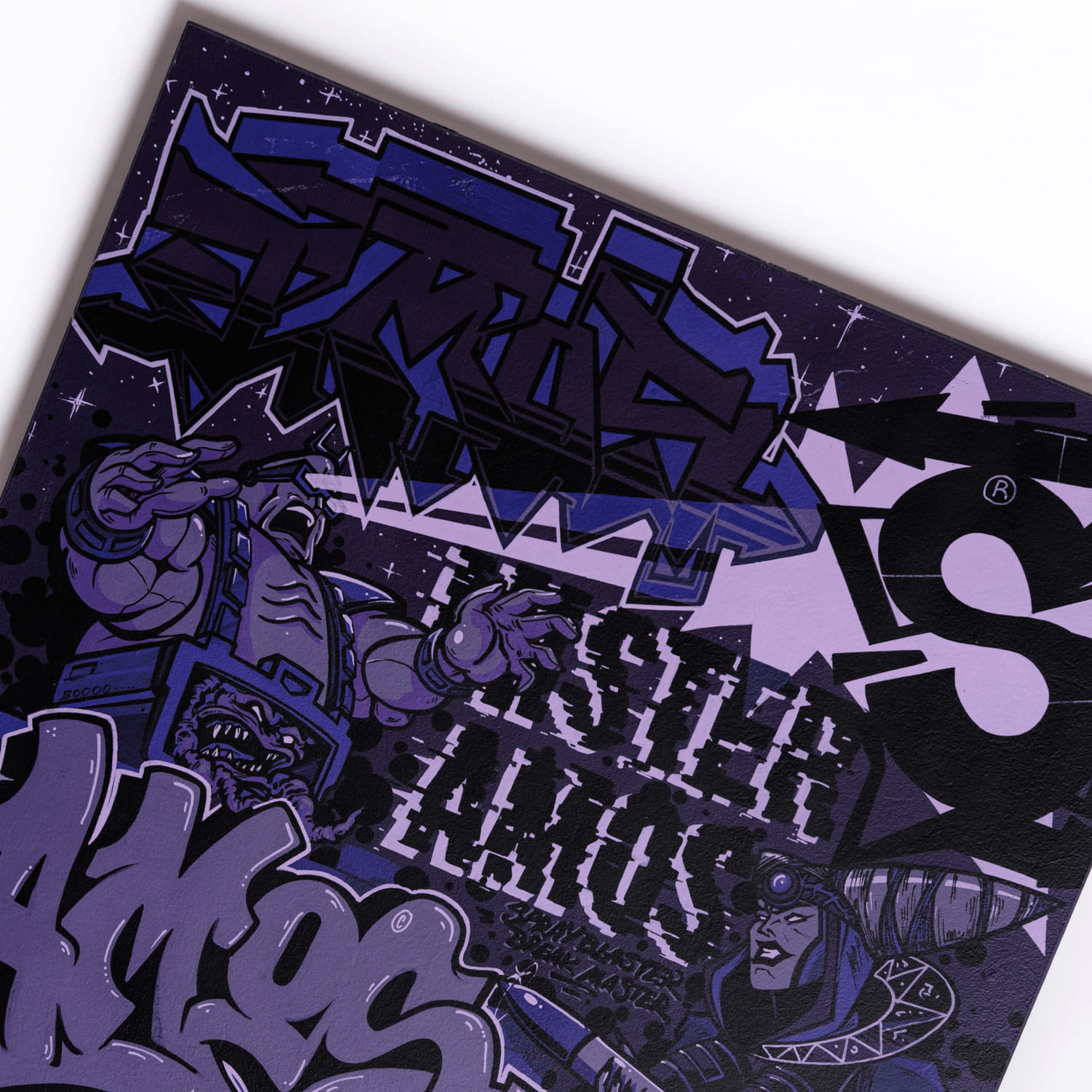 Turn on the light street art painting by Mstr.Amos, view 2