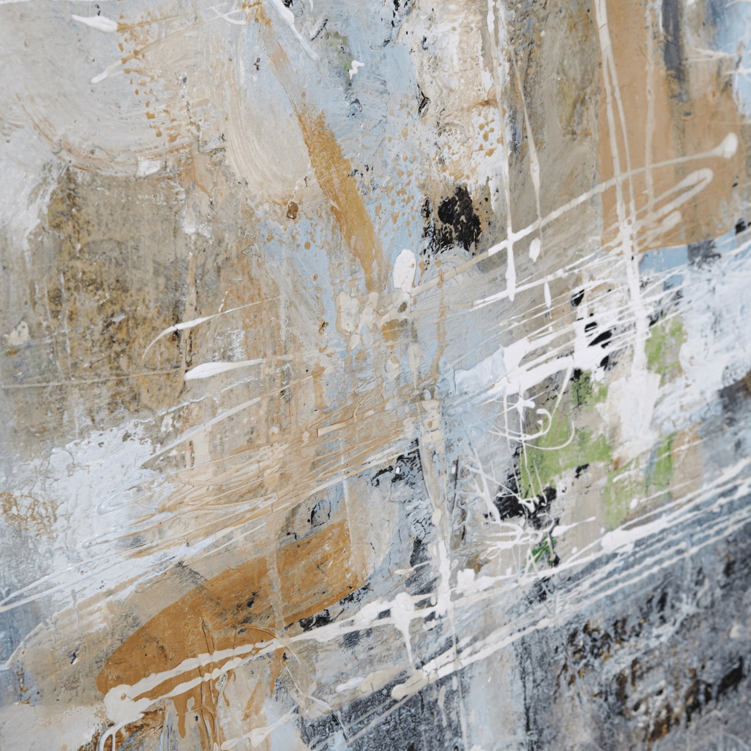 Stone City (Left Panel) street art painting by Nina Lepshey, view 4