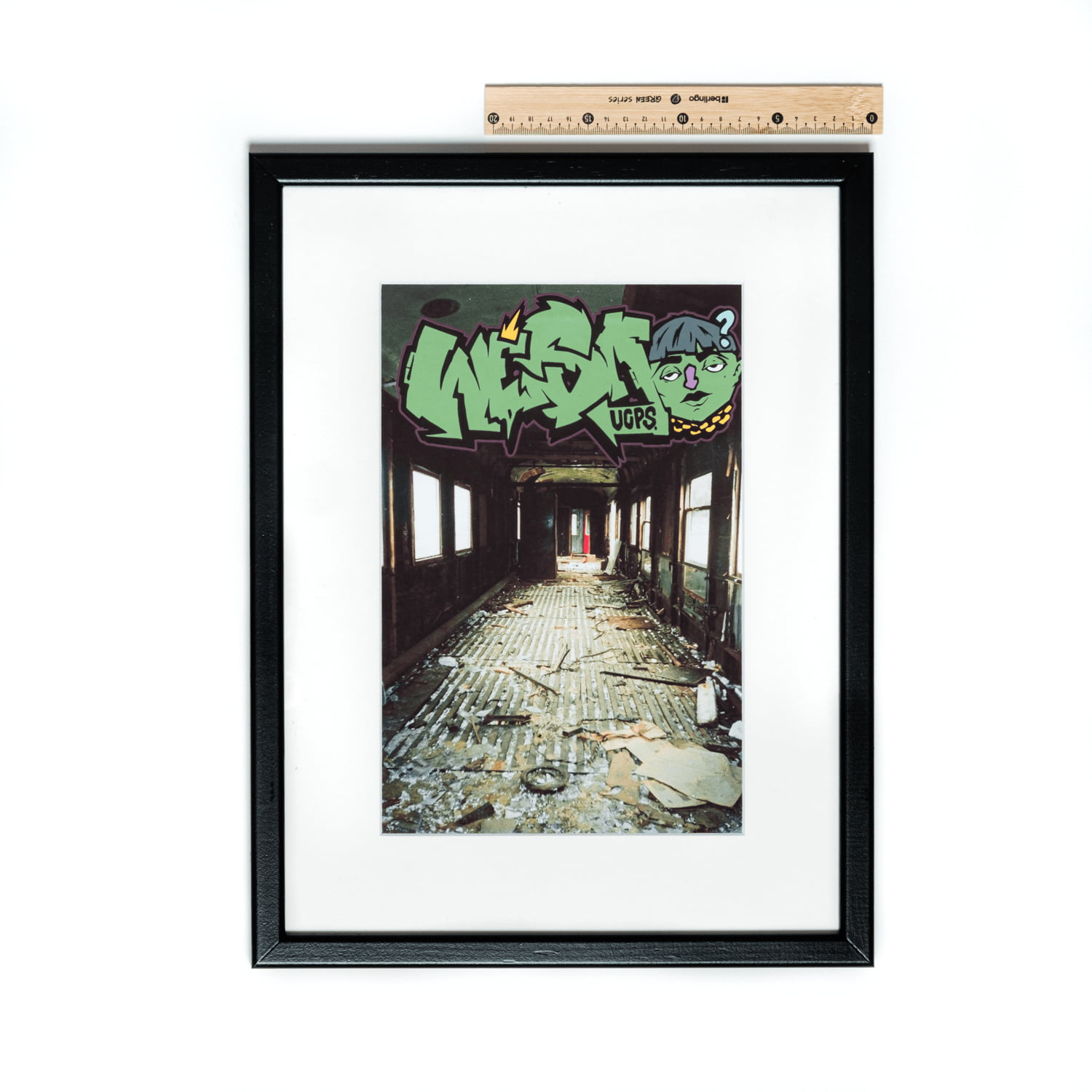 Abandoned Train Car, graffiti by Wesko street art painting by REON, view 3