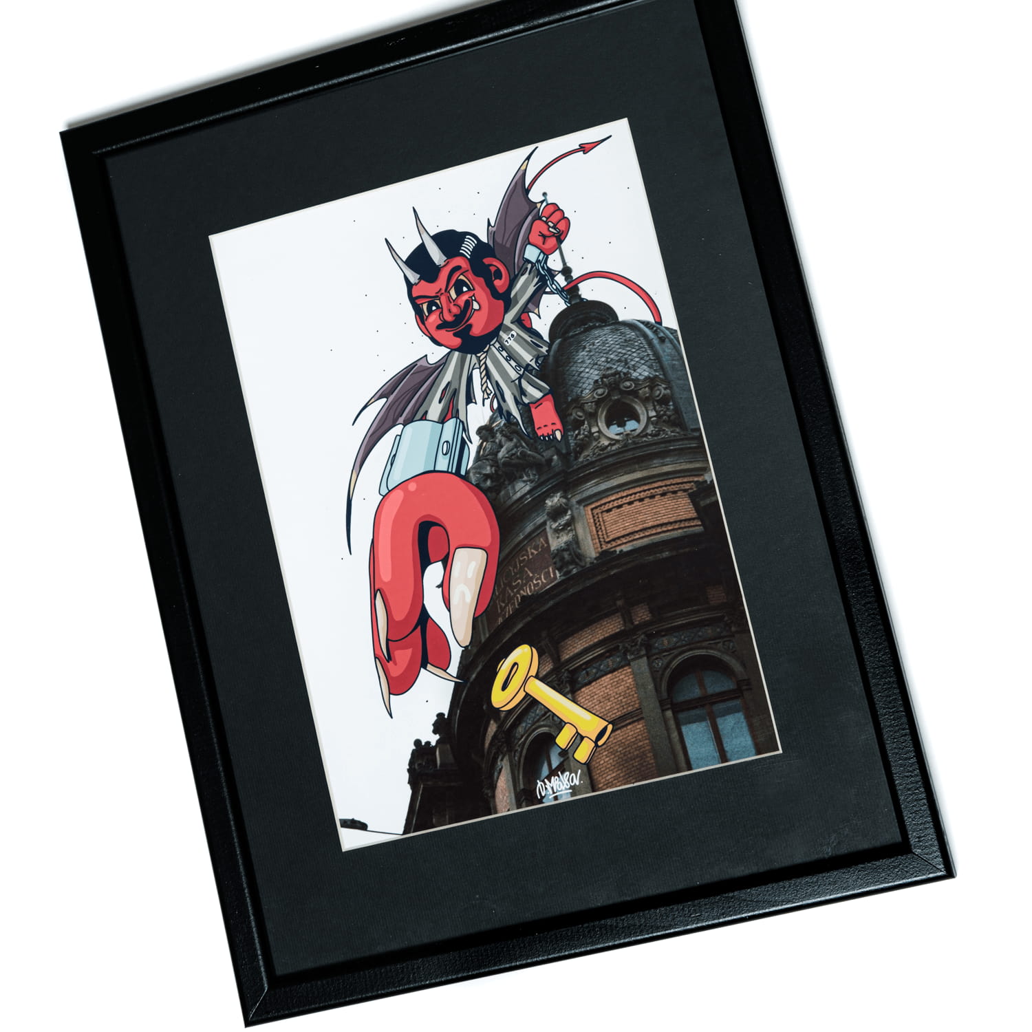 Demon on the Roof, character by D.Miaso — картина в стиле street art от REON, view 2