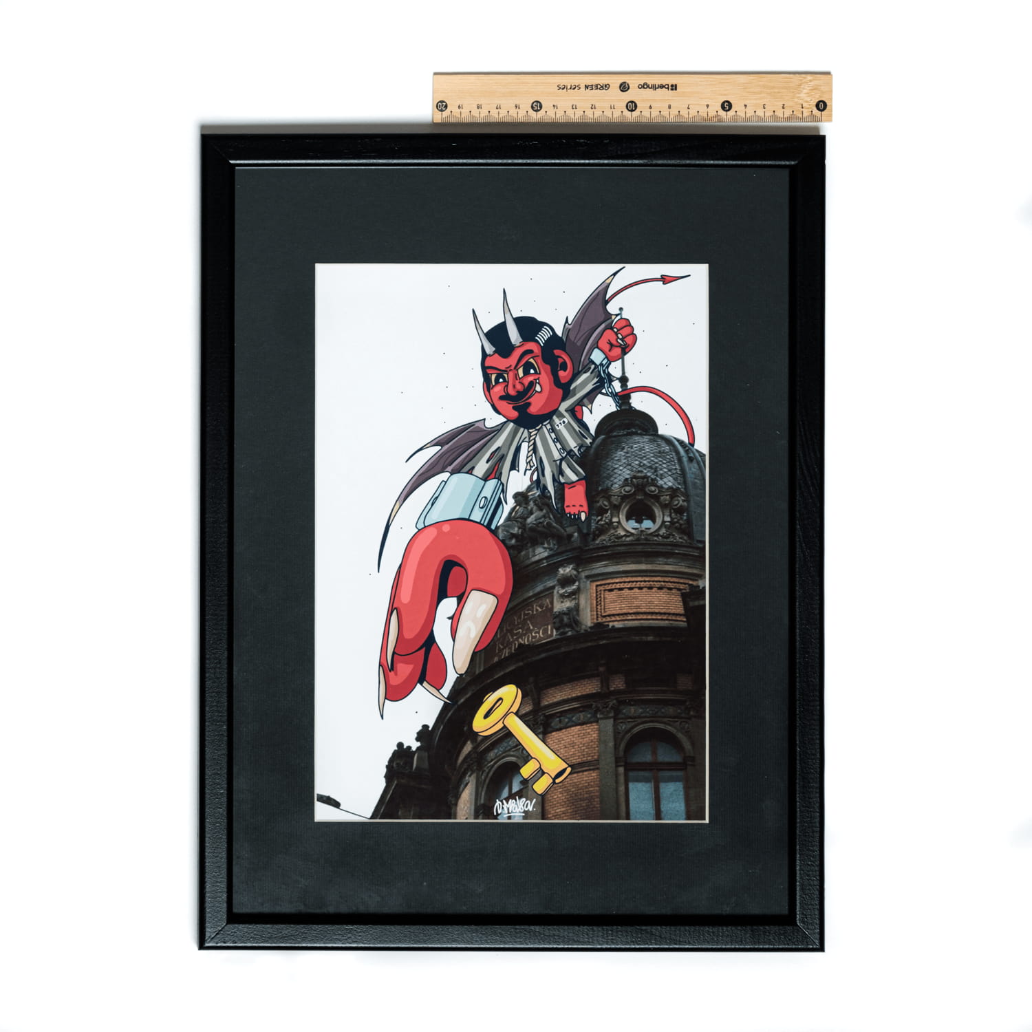 Demon on the Roof, character by D.Miaso — картина в стиле street art от REON, view 3