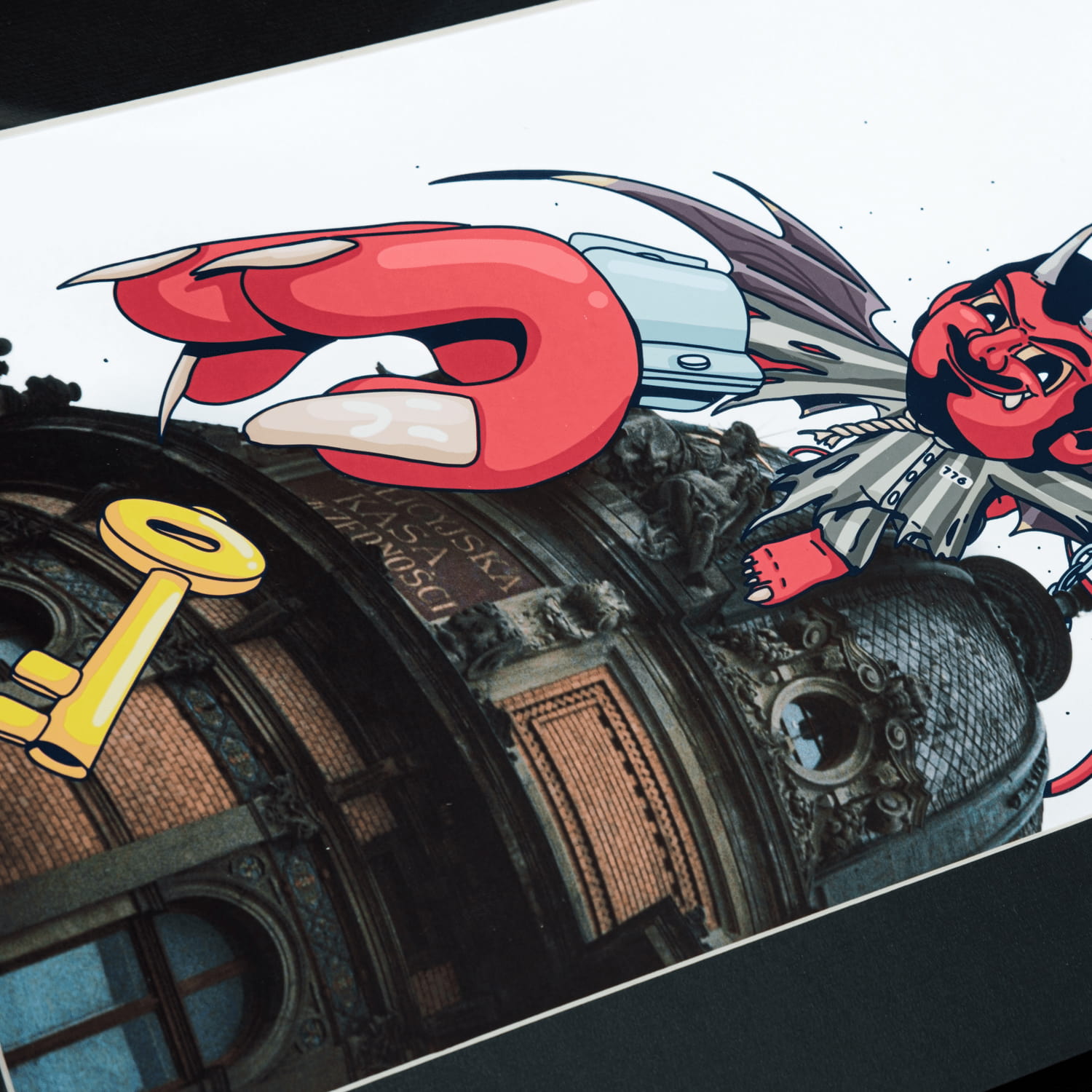 Demon on the Roof, character by D.Miaso — картина в стиле street art от REON, view 4