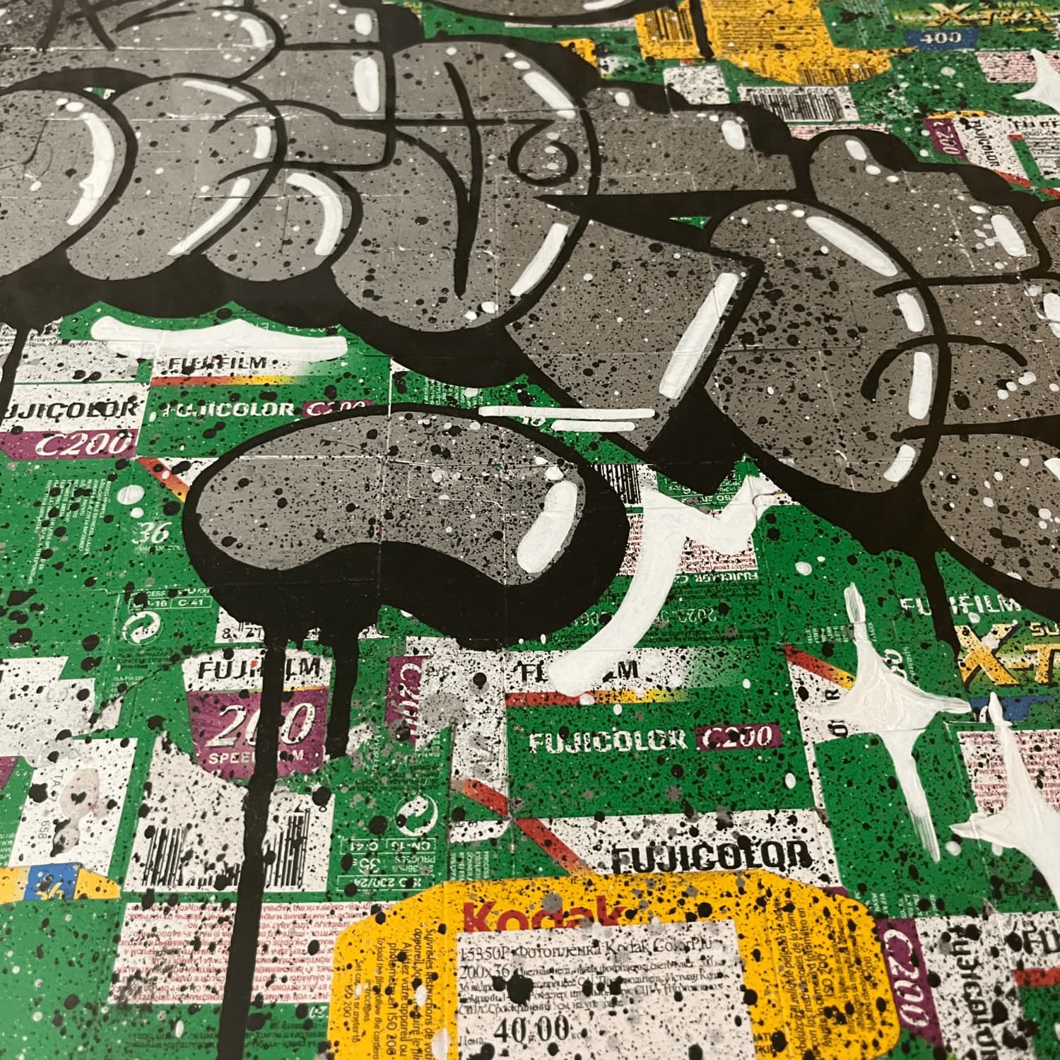 Echoes of the past street art painting by REON, view 3