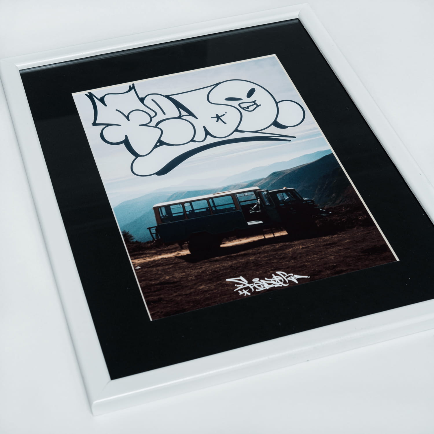 Mountain Bus, graffity by Fedo street art painting by REON, view 2