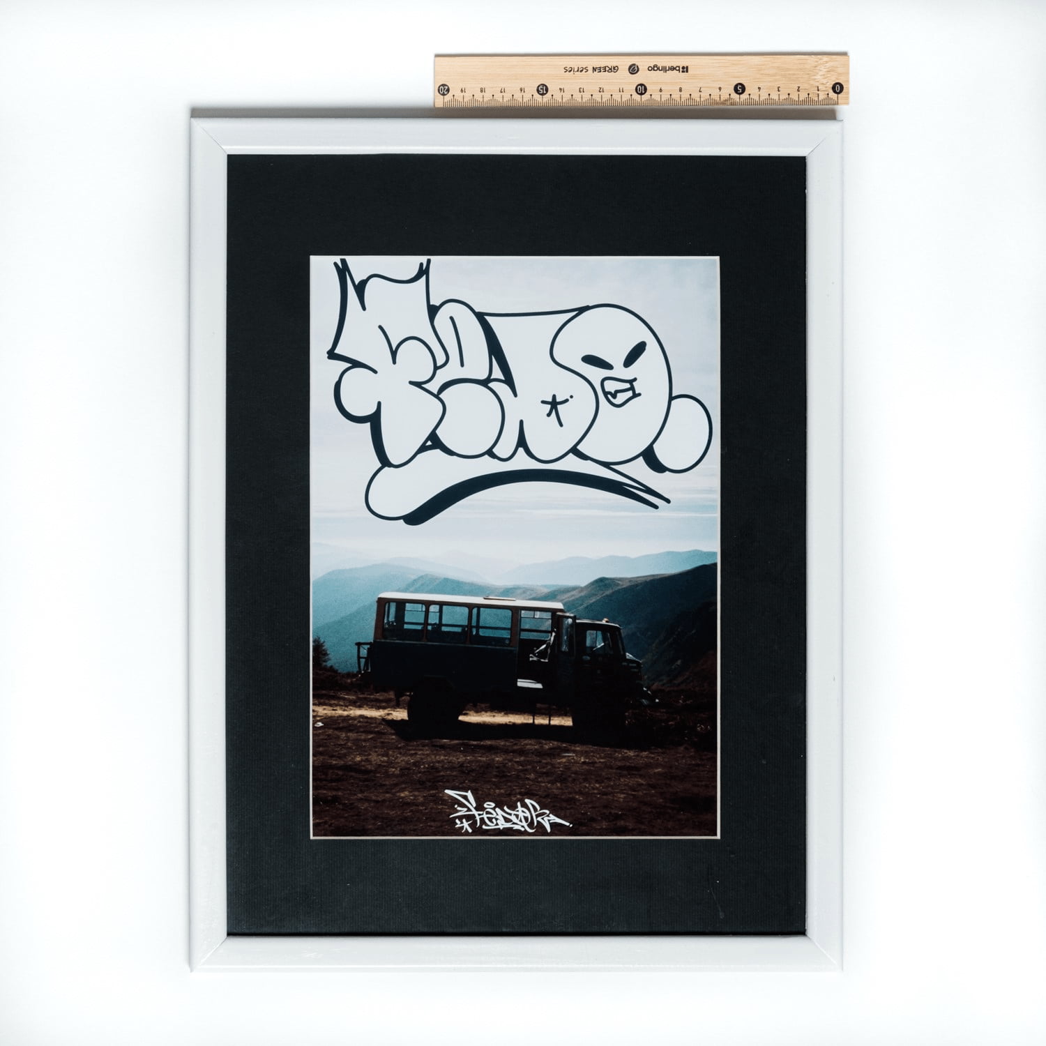 Mountain Bus, graffity by Fedo street art painting by REON, view 3