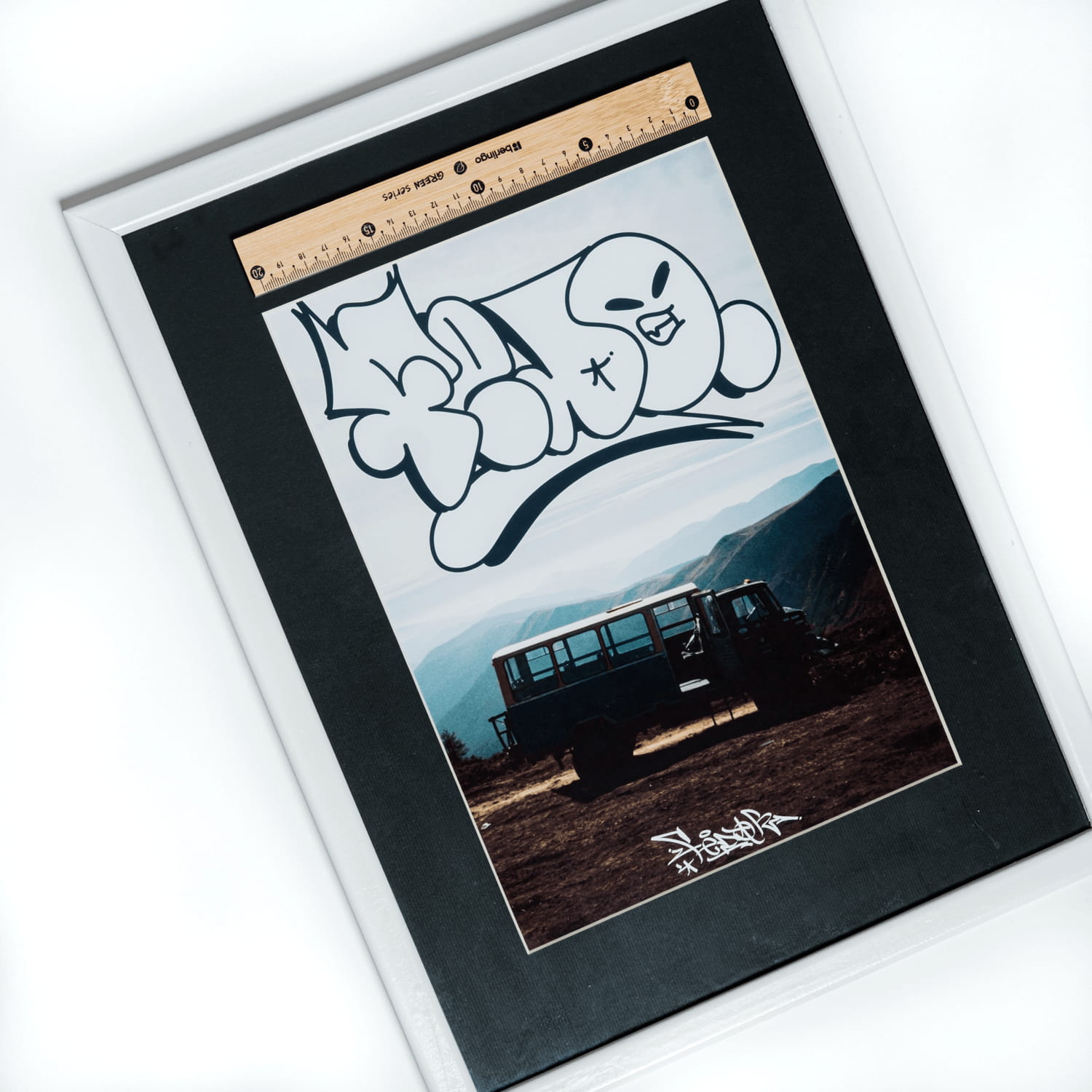 Mountain Bus, graffity by Fedo street art painting by REON, view 4
