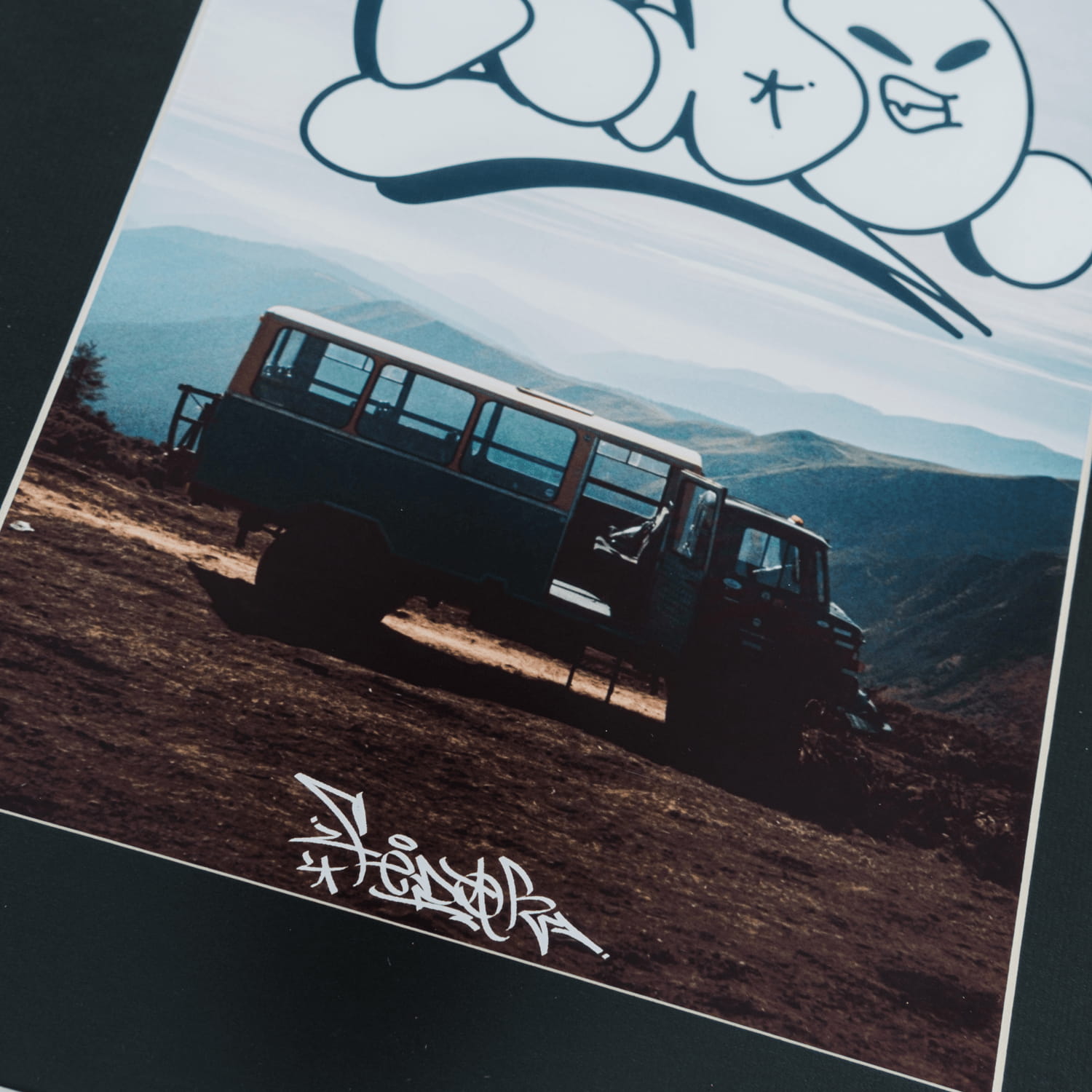 Mountain Bus, graffity by Fedo street art painting by REON, view 5