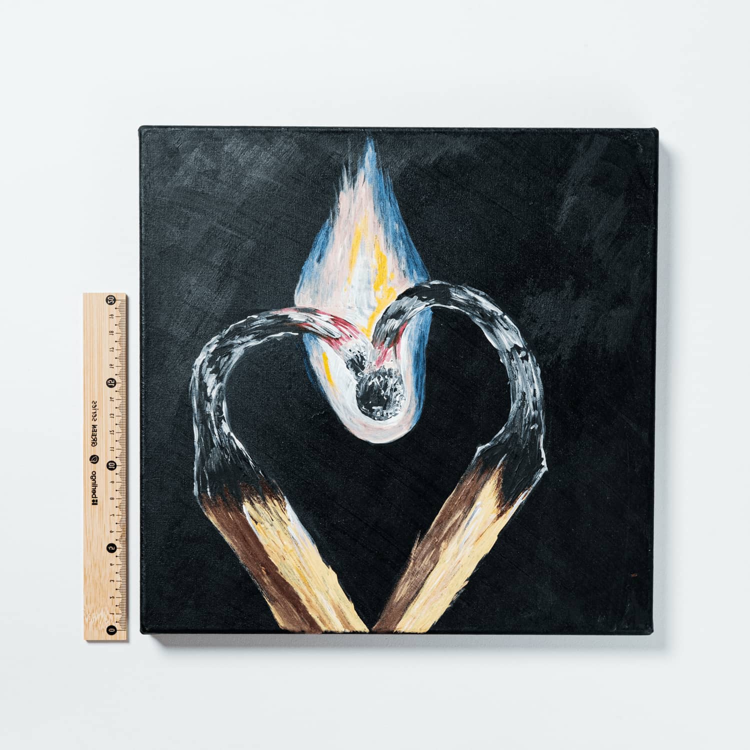 Keep burning, but never be consumed street art painting by Richy_Art, view 2