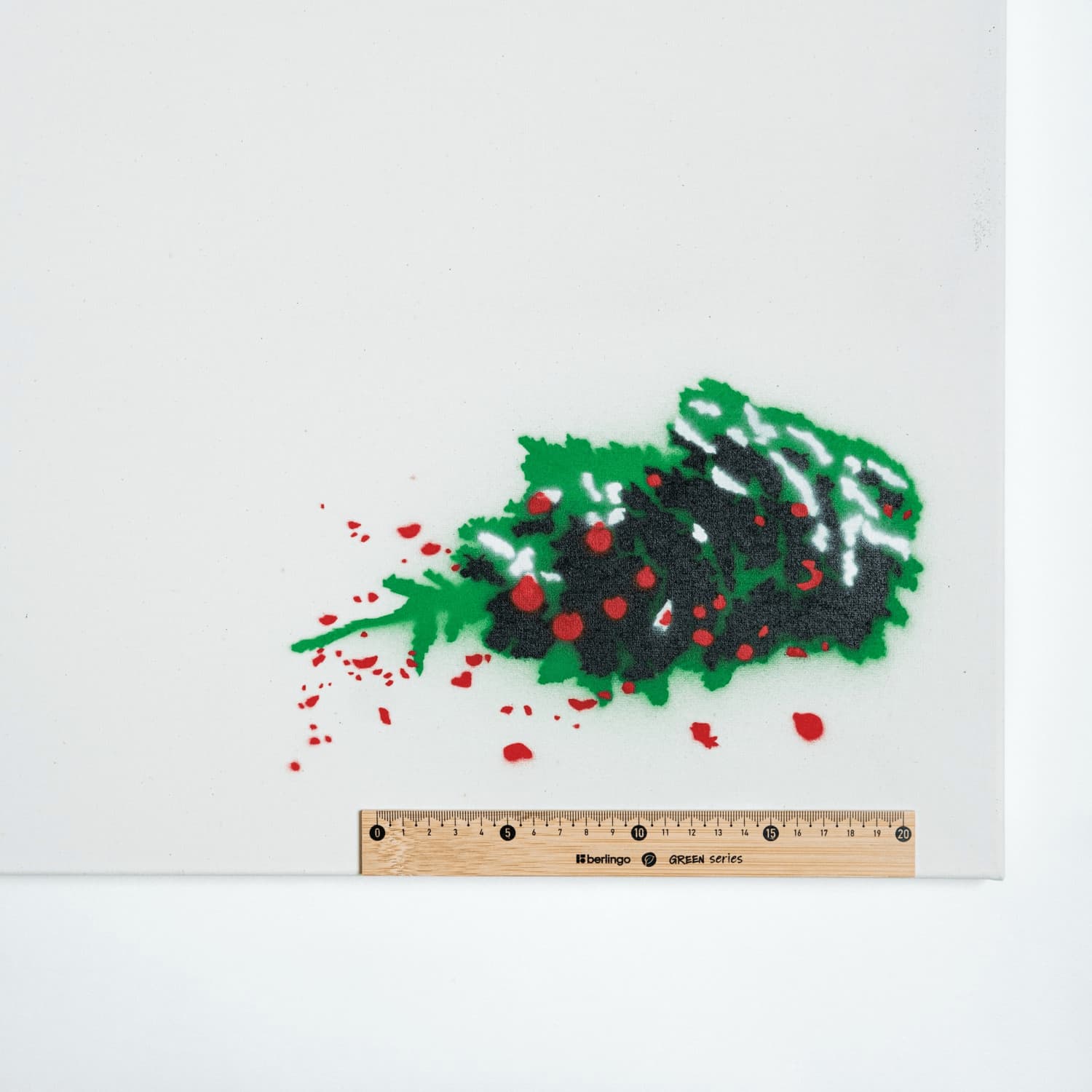 Christmas crime street art painting by tcp375, view 3