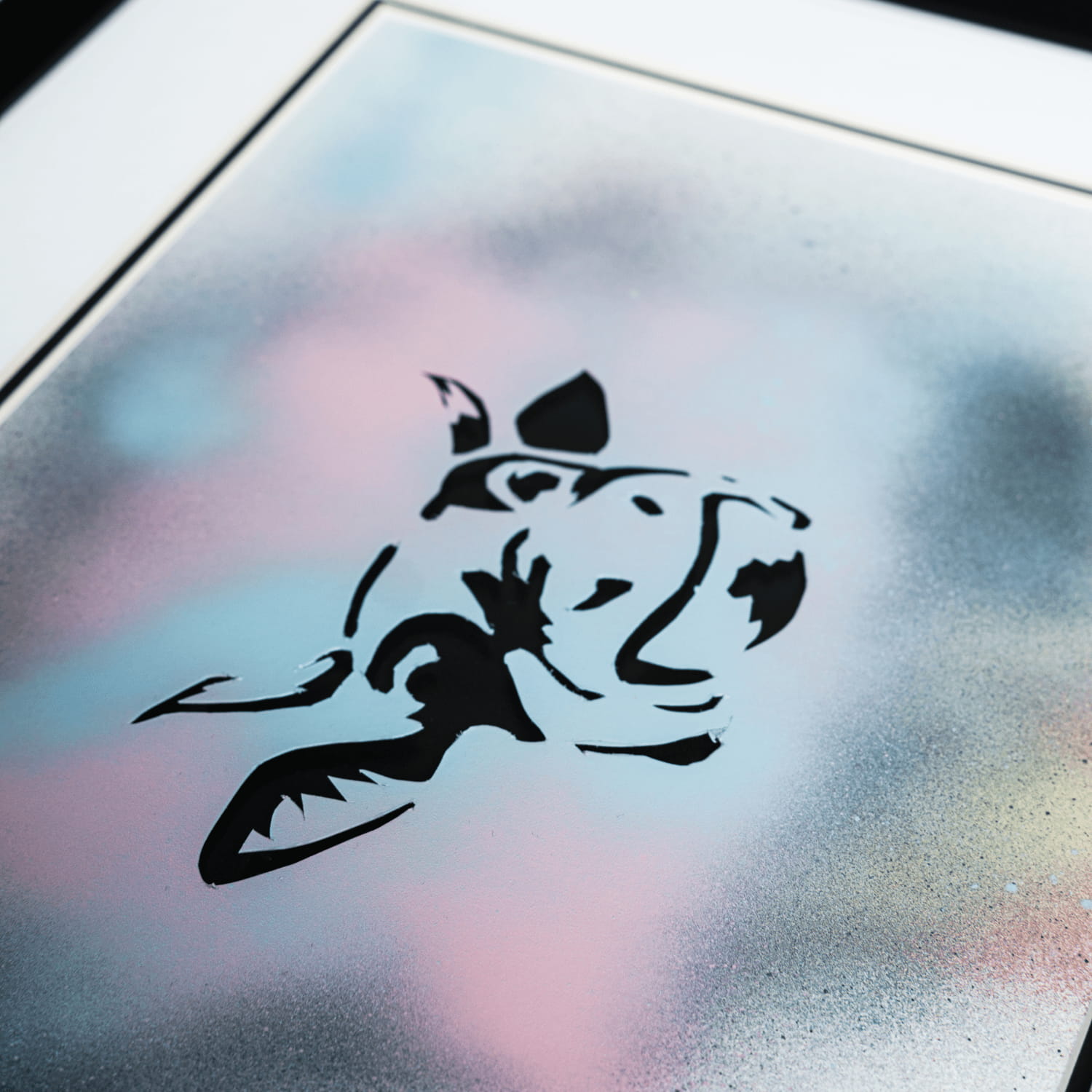 Funny Cow street art painting by tcp375, view 2