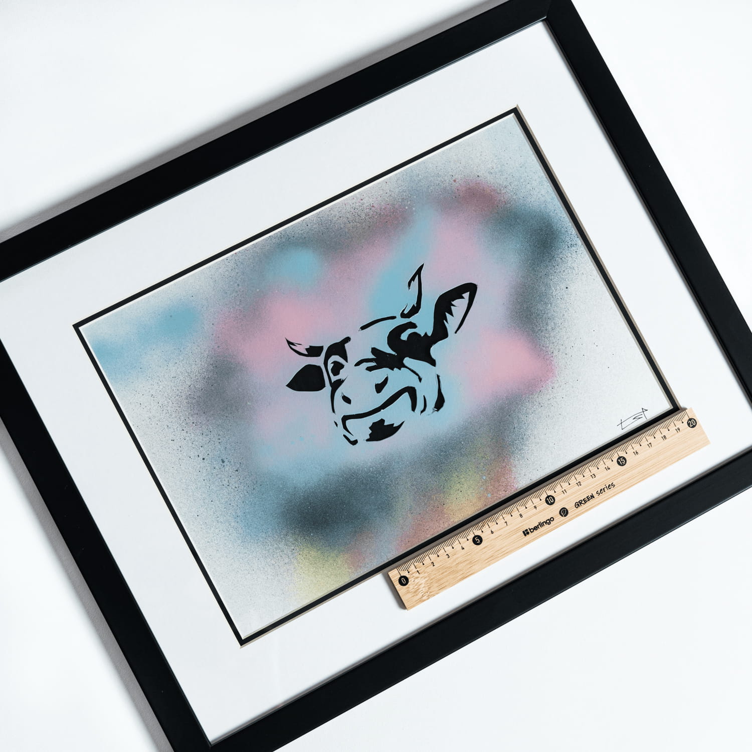 Funny Cow street art painting by tcp375, view 4