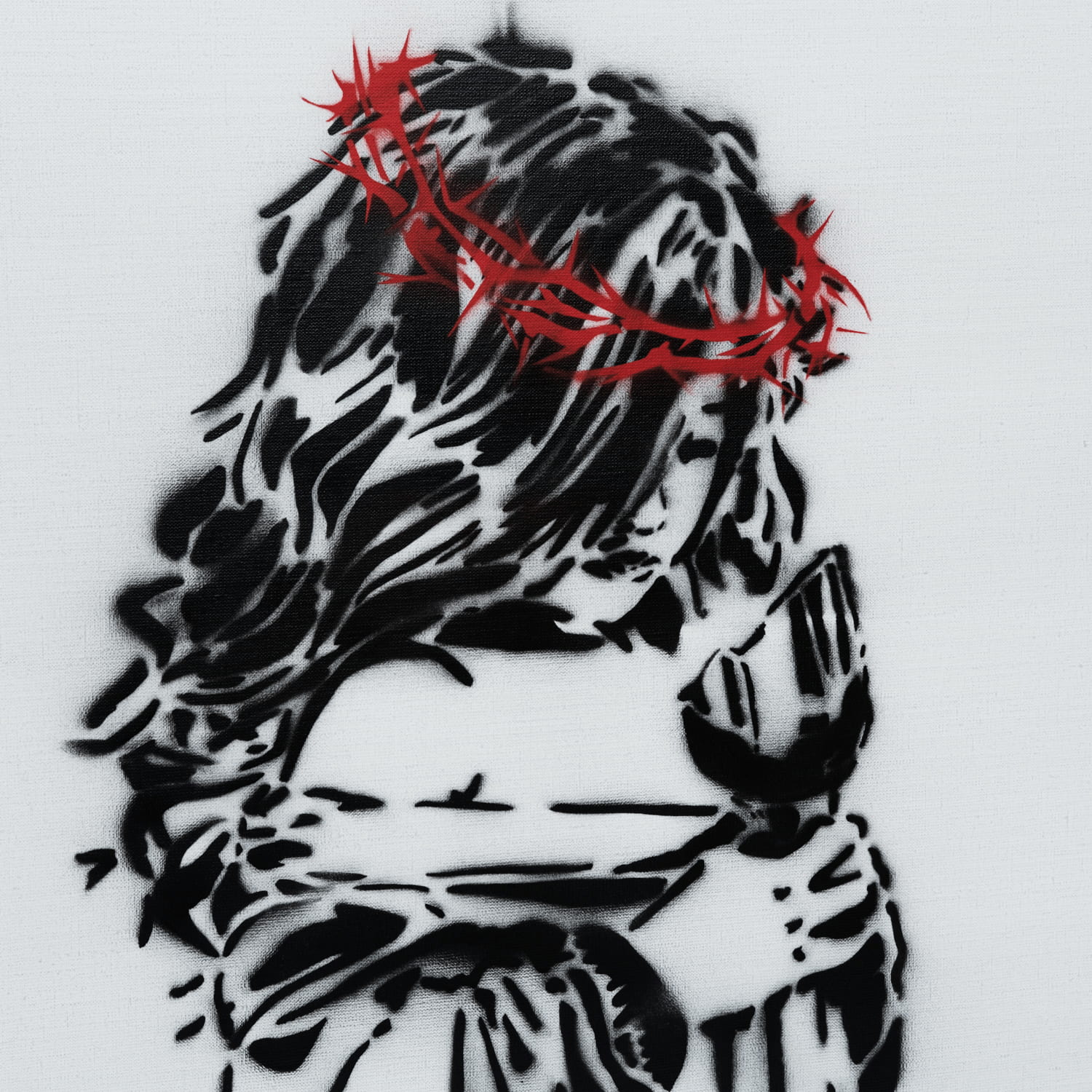 Girl with a Flower street art painting by tcp375, view 3