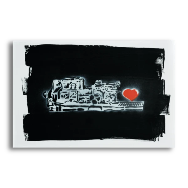 Make love street art painting by tcp375