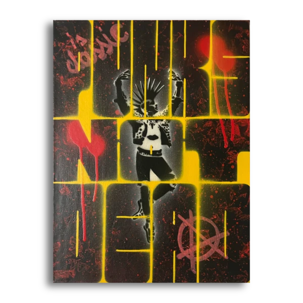 Punk is classic street art painting by tcp375