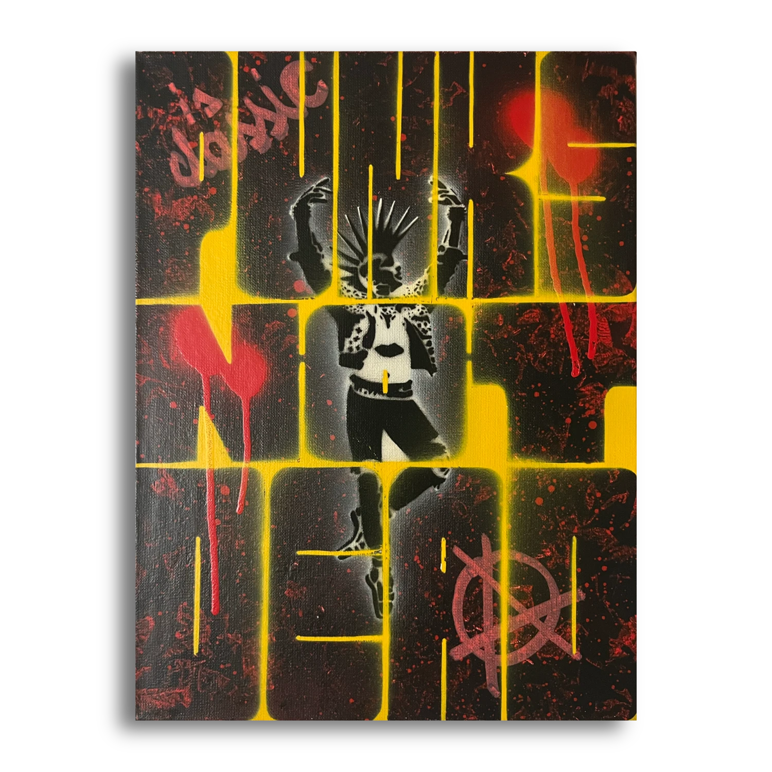 Punk is classic street art painting by tcp375, view 1